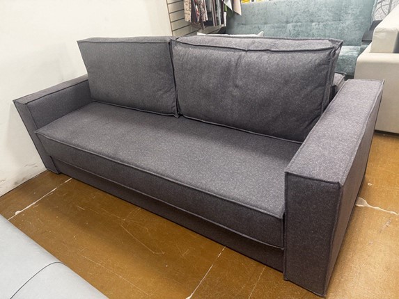 Прямой диван Эдельвейс БД Simple 21 велюр в Омске - изображение