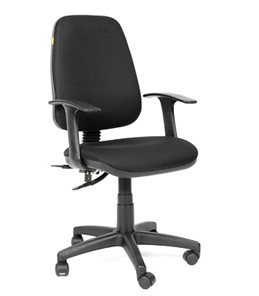 Кресло офисное CHAIRMAN 661 Ткань стандарт 15-21 черная в Омске - предосмотр
