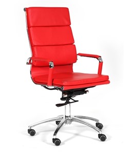 Кресло CHAIRMAN 750 экокожа красная в Омске - предосмотр