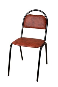 Офисный стул Стандарт СРП-033 Эмаль коричневый кожзам в Омске
